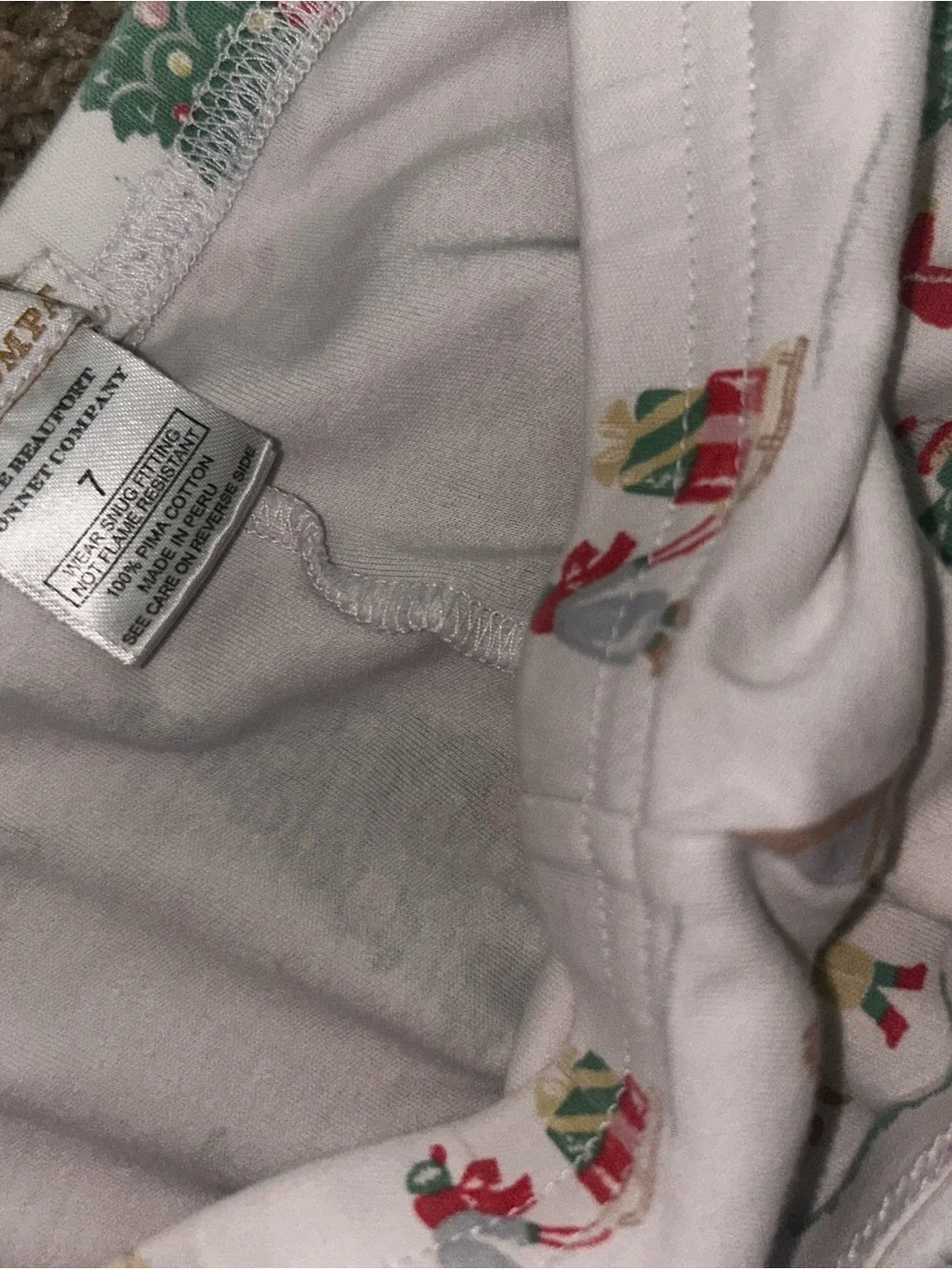 The Beaufort Bonnet Company White Kids Holiday Tree & Village Pajama Set